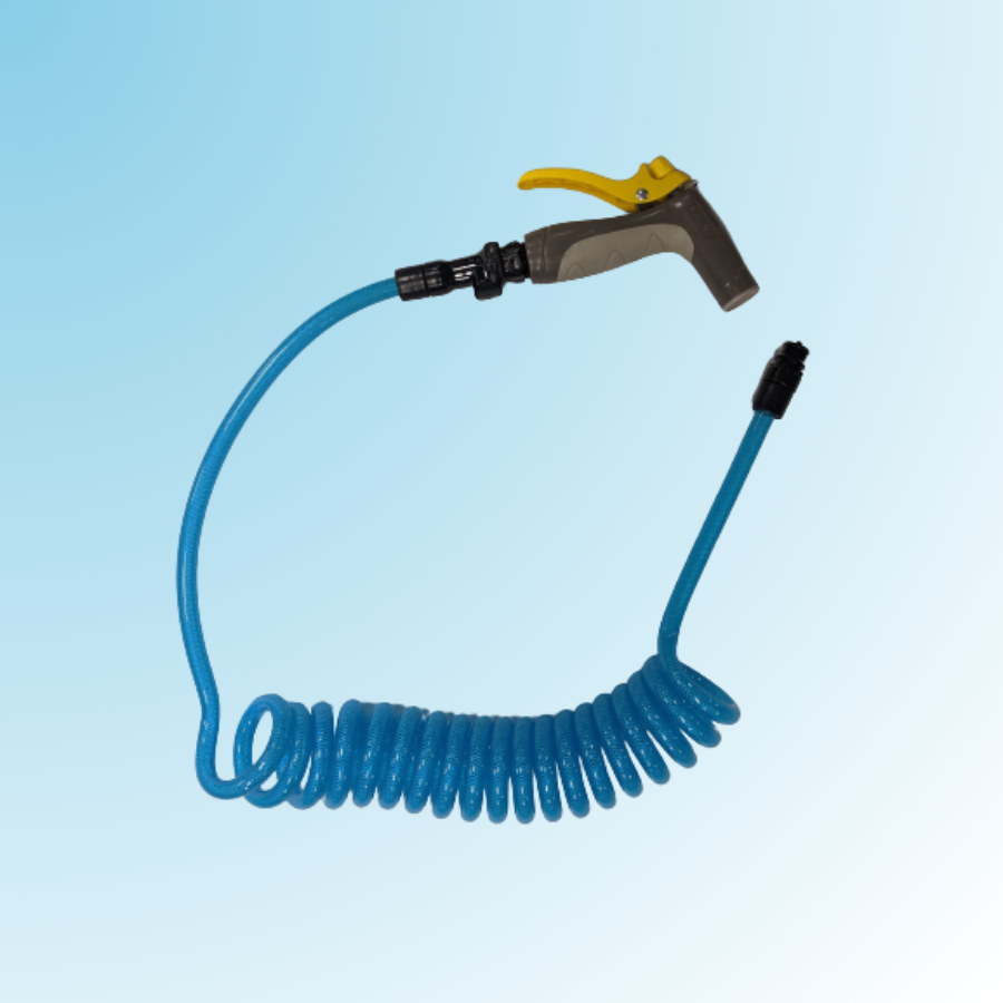 Washdown Hose Assembly, 15' Blue, DECMHA15B