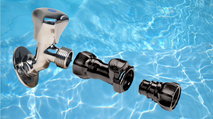 Female Coupler with Female Garden Hose Thread, DECMFGHB
