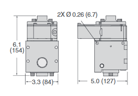 SV27 Series Pilot Operated Check Valves for External Monitoring, SV27NC115408CSAA1A
