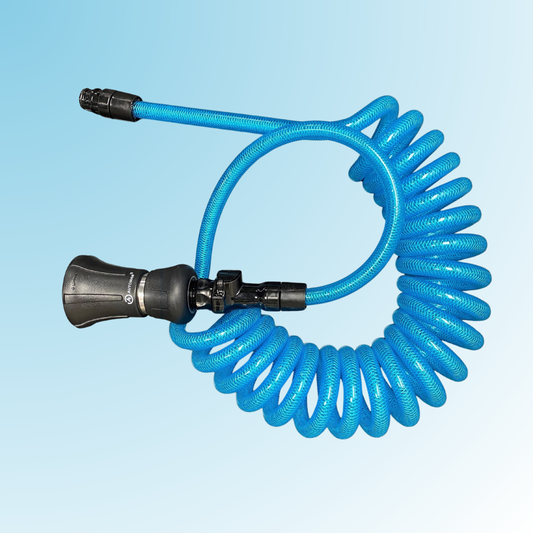 Washdown Hose Assembly, 15' Blue, DECMHA15B